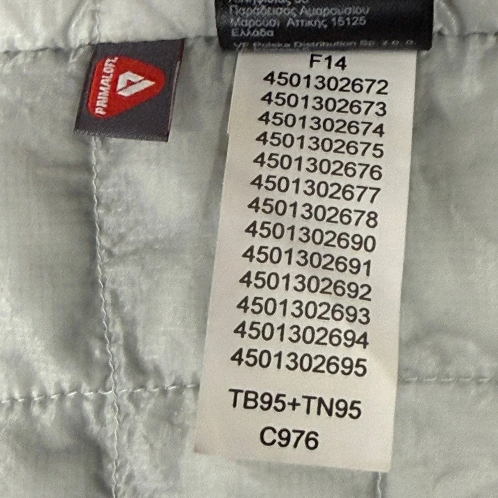 The North Face Thermoball Jacket Mens Medium Gray Black Full Zip Puffer C976 F14